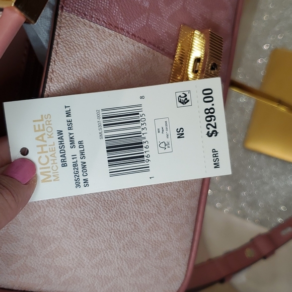🎉HP🎉! Michael Kors 💘NWT💘 Bradshaw Convertible Purse in Smoky Rose!💘💘💘 - Picture 12 of 16